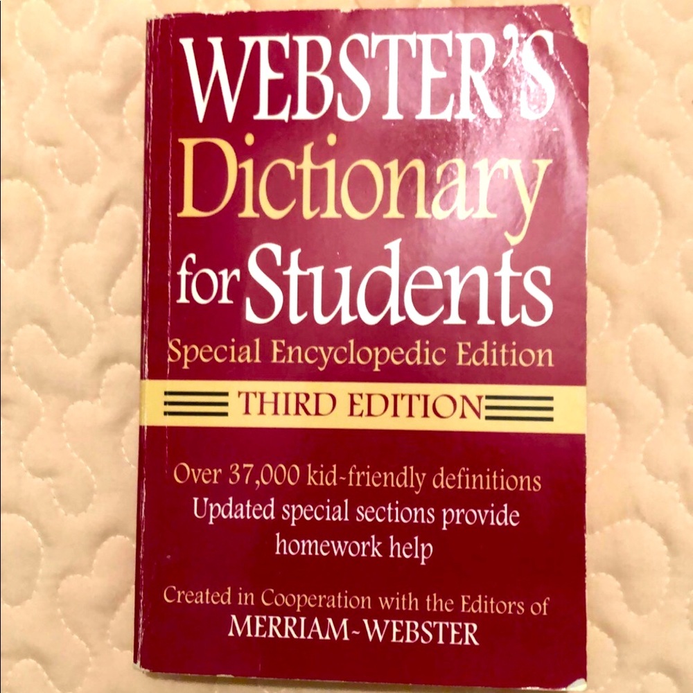 Webster’s Student Dictionary Third Edition